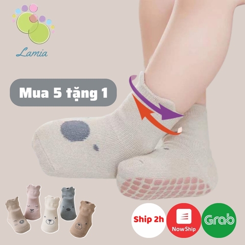 Tất Vớ Len Chống Trượt Họa Tiết Dễ Thương Cho Bé 𝟏𝟎𝐓𝐂𝐓