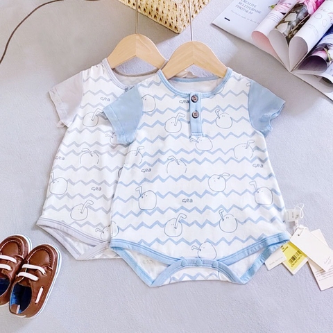 Bodysuit cộc tay mùa hè mỏng mát cho bé sơ sinh 𝟏𝟕𝐁𝐃𝐒