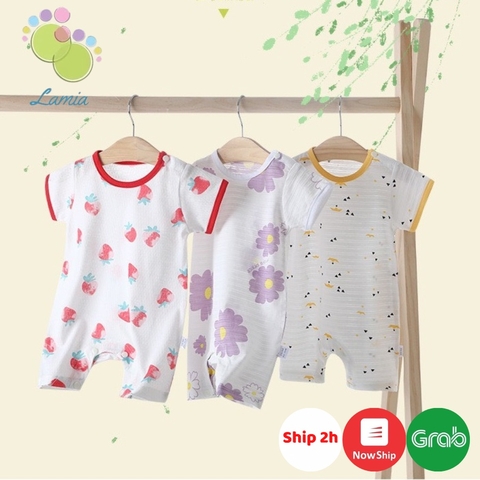 Body Hè Có Tay Mỏng Mát Họa Tiết Đáng Yêu Cho Bé Sơ Sinh 𝟏𝟑𝐁𝐃𝐃𝐔