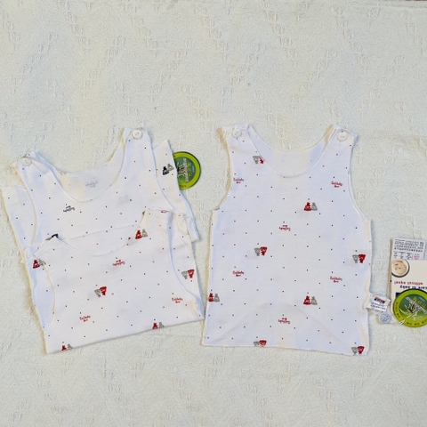 Set 2 áo gile hè mỏng mát cho bé sơ sinh dưới 5kg
