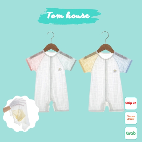 Body chip bé trai bé gái sơ sinh Body đùi vải thông hơi mỏng mát 𝟒𝟖𝐁𝐃𝐃𝐔