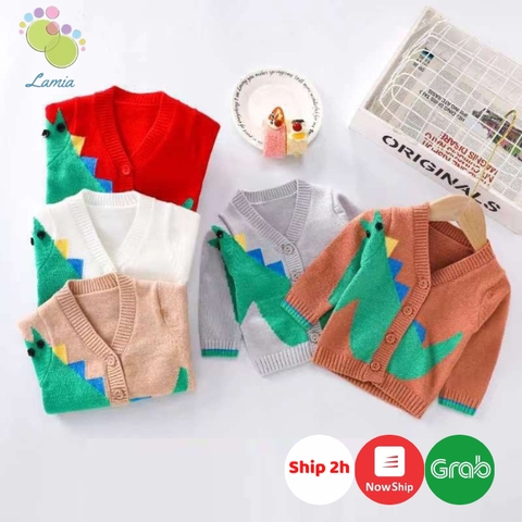 Áo Khoác Len Dài Tay Cho Bé Trai Bé Gái Hàng Quảng Châu Cao Cấp