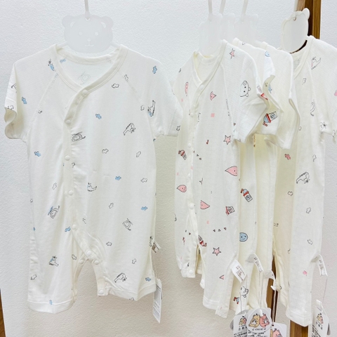 Body đùi mùa hè bộ áo liền thân cộc tay cho bé trai bé gái sơ sinh 𝟓𝟓𝐁𝐃𝐃𝐔