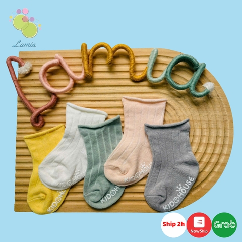 Vớ cao cổ chống trượt cho bé trai bé gái sơ sinh 𝟎𝟔𝐓𝐂𝐓