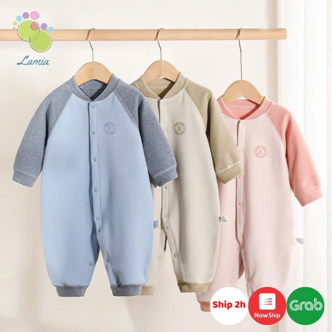 Body nỉ dài tay thu đông co dãn cho bé trai bé gái sơ sinh 𝟒𝟐𝐁𝐃𝐃