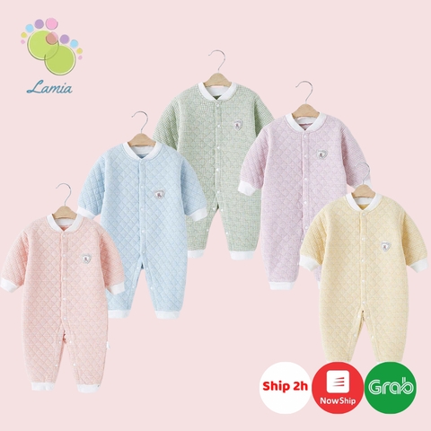 Body nỉ bông cho bé trai bé gái sơ sinh mặc mùa đông 𝟒𝟒𝐁𝐃𝐃