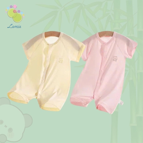 Bodysuits Body Cotton Hè Xuất Nhật Cho Bé Trai Bé Gái Sơ Sinh