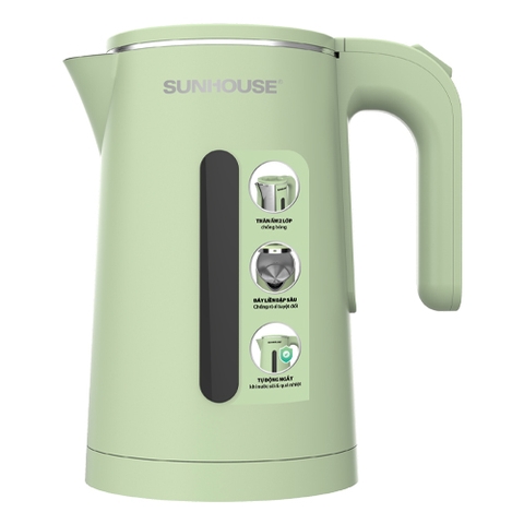 Ấm Siêu Tốc Inox 2 Lớp 1.8 Lít Sunhouse HTD1353