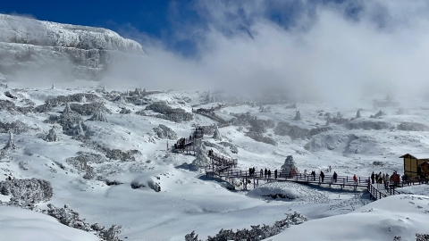 Bản đồ và hướng dẫn di chuyển lên núi tuyết Kiệu Tử Côn Minh