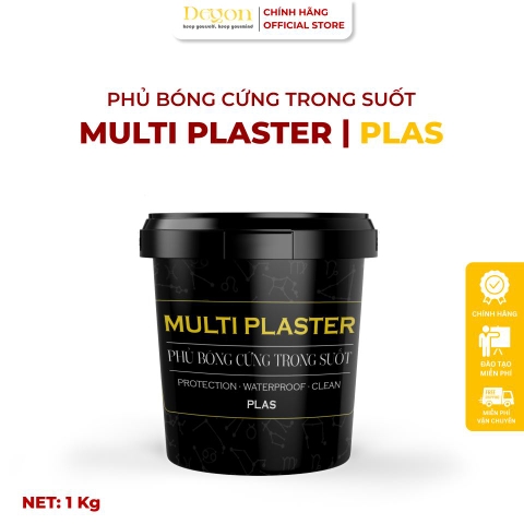 Phủ bóng cứng trong suốt 1kg[PLAS] Định mức 8-10m2|HIỆU ỨNG DE'GON