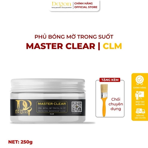 Phủ bóng mờ trong suốt 250g[CLM] Định mức 3-4m2|HIỆU ỨNG DE'GON