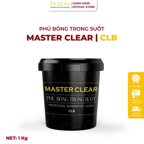 Phủ bóng trong suốt 1kg[CLB] Định mức 10-15m2|HIỆU ỨNG DE'GON