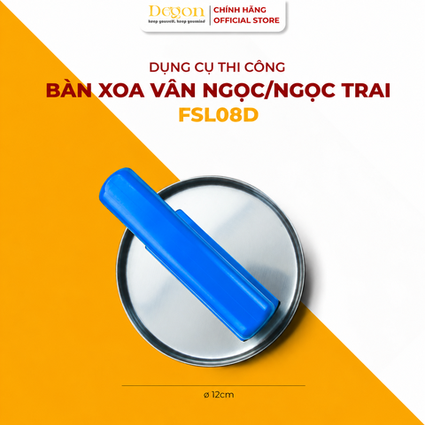 Bàn Xoa Inox Tròn Tạo Vân Ngọc