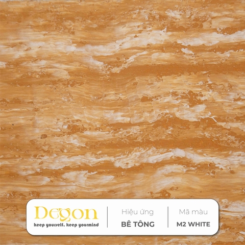 Travertine Marble (Cẩm thạch Travertine) | Mã màu M2 + Trắng