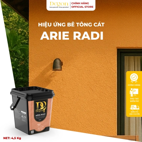 Sơn hiệu ứng bê tông cát/sơn cát[4,5kg]| Định mức: 2-3m2|HIỆU ỨNG DE'GON