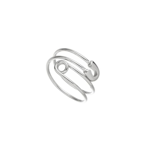 Nhẫn Safety Pins - Safety Pins Ring - Chất Liệu Titanium không rỉ - Nhẫn Nữ