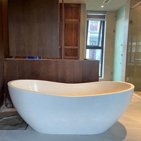 Bồn Tắm Đá Mài Hình Thỏi Vàng BTMT-0016