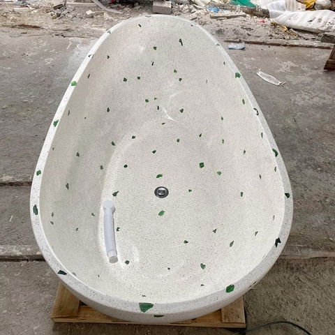 Bồn tắm đá mài terrazzo hình Giọt Nước - BTMT-0018