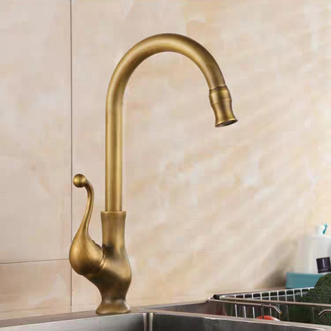 Vòi rửa chén đồng thau cổ điển VMT-0012