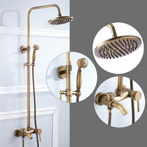 Sen cây&nbsp;đồng thau cổ điển tay gạt