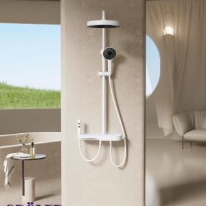 Sen cây đồng nhấn màu trắng mặt kính tròn cao cấp MT-SN5T