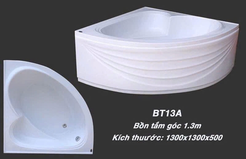 Bồn Tắm Góc 1.3m KT-13