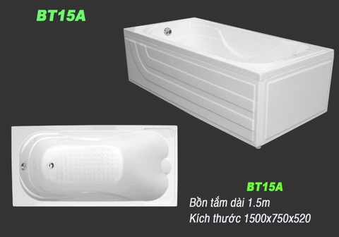 Bồn Tắm Dài Xây 1.5-1.7m KT-17