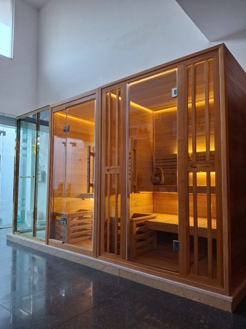 Phòng xông khô kết hợp ướt ngang 2.4m