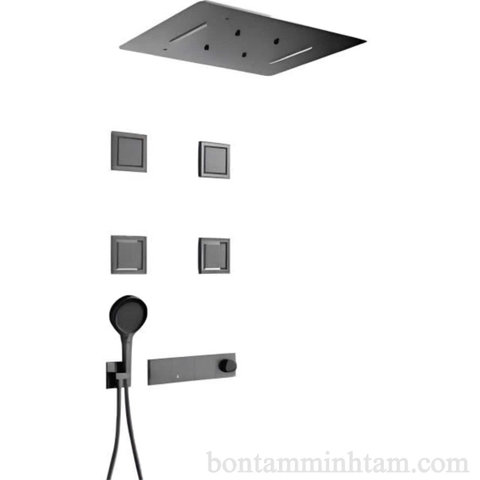 Sen tắm âm trần đen nano MT-SAT22 cao cấp