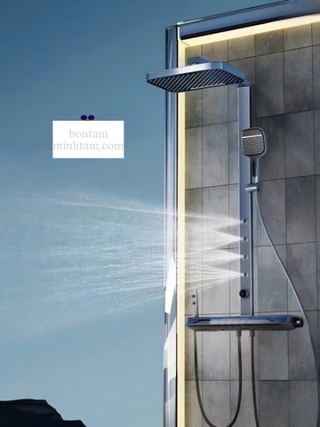 Sen cây đồng mạ massage nhấn màu ghi cao cấp MT-SG01