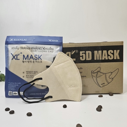 100 Chiếc khẩu trang 5D kháng khuẩn XL MASK, khẩu trang dùng 1 lần bảo vệ sức khỏe.