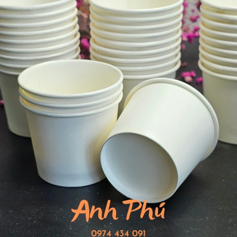 2.000 Ly giấy Thùy Linh màu trắng 2.5OZ , Cốc giấy dùng 1 lần 50pcs / 1 túi. Bán buôn