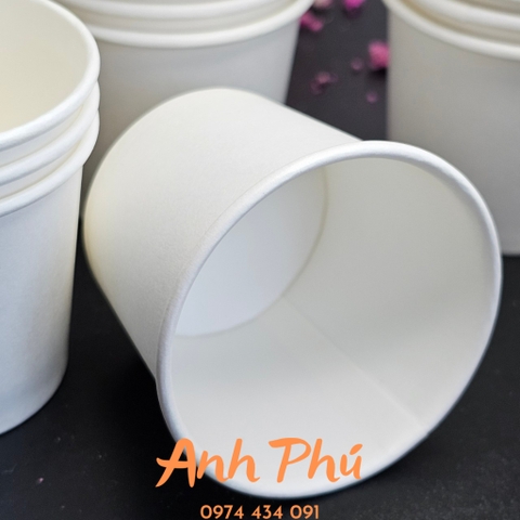 2.000 Ly giấy Thùy Linh màu trắng 2.5OZ , Cốc giấy dùng 1 lần 50pcs / 1 túi. Bán buôn