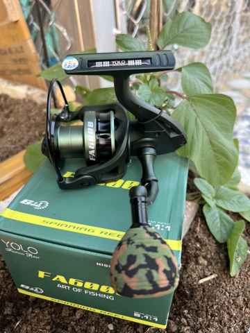 Máy câu cá Yolo FA mẫu mới 2024 tay quay núm độ rằn ri cực đẹp dành cho anh em câu sông bè