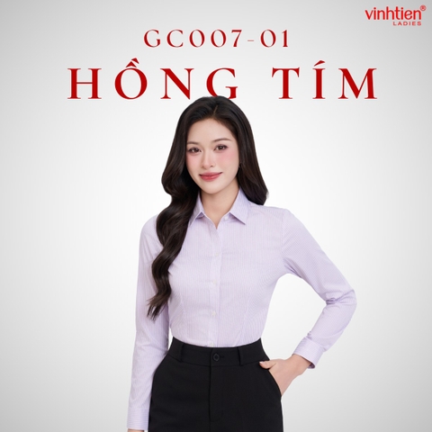Áo Sơ Mi Dài Tay 575 - Vải Kẻ - Giỏ 1