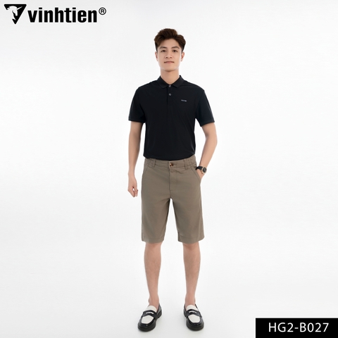 Quần Short Classic 375 - Vải Khaki trơn - Giỏ 1