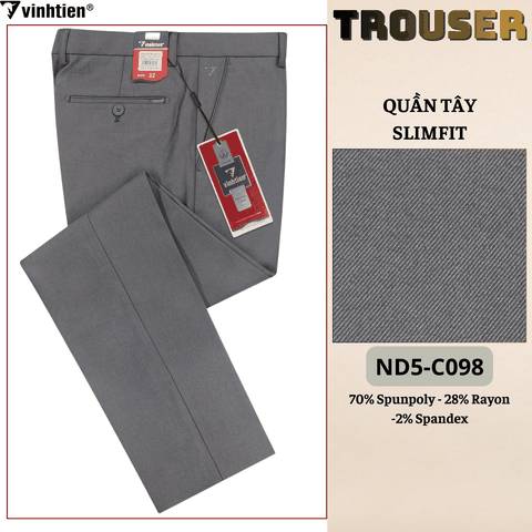 Quần Tây Slim Fit 535 - Vải dãn