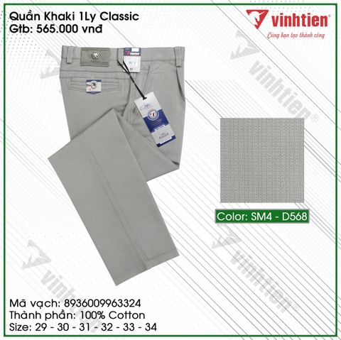 Quần Khaki 1Ly Classic 645 - Giỏ 1