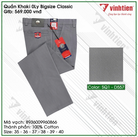 Quần Khaki 0Ly Classic 595