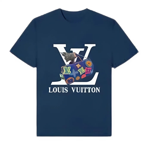 Áo thun LV Louis Vuitton in hình sắc nét