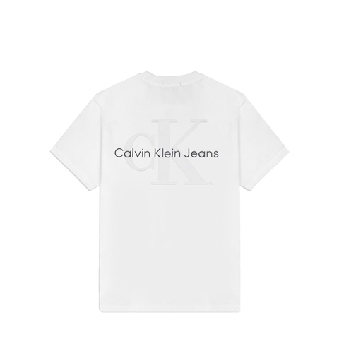 Áo Thun Calvin Klein In Phồng (Trắng)