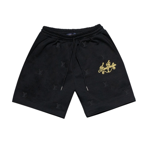 Quần Nỉ Chân Cua Louis Vuitton Chữ Vàng Mono (V2)