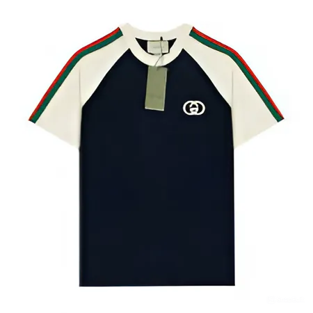 Áo thun gucci Phối 3 Sọc Viền Vai