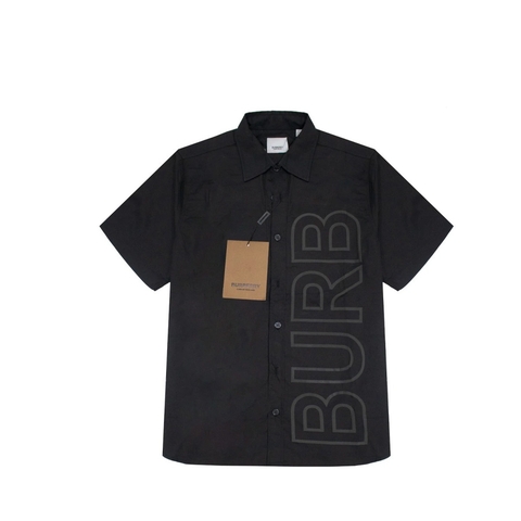 Sơ mi Burberry In Nổi tay ngắn