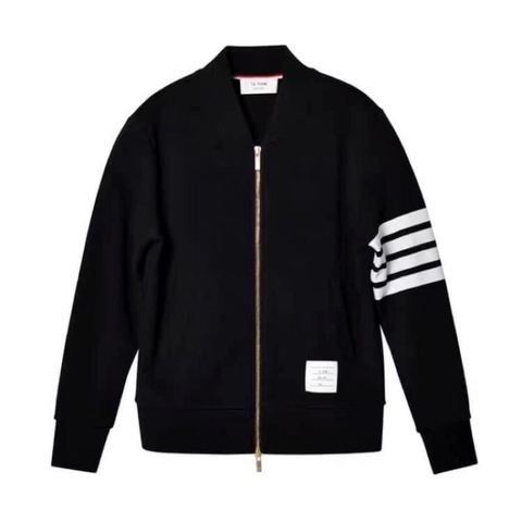 Bomber  Zip Thom brown Vải Chân Cua Cotton - 3 màu