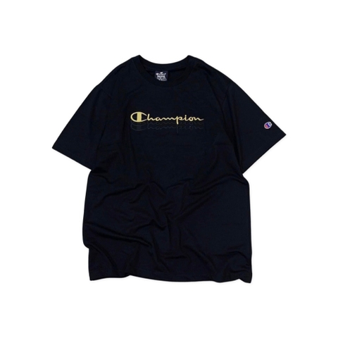 Áo Thun Champion Thêu 3 Line Nam Nữ Unisex