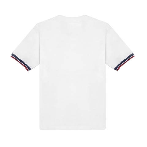 Áo Thun Tommy Thêu Chữ Viền Tay