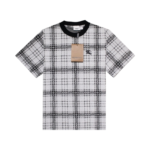 Áo Thun Burberry Kẻ Sọc Logo Horseman