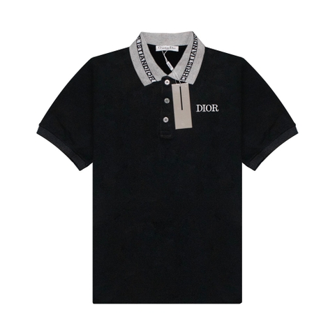 Polo Christian Dior Chữ Dệt Cổ