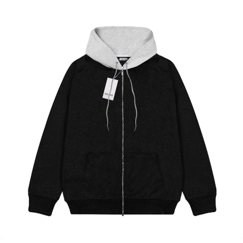 Hoodie Zip Celine Thêu Nón ( Nỉ Bông)